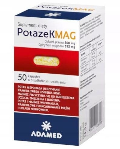 Zdjęcie Potazek MAG o przedłużonym uwalnianiu  50 kaps.