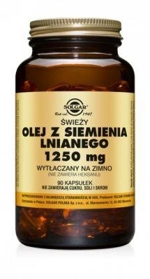 Zdjęcie SOLGAR Olej z siemienia lnianeg 1250 mg, 90 kaps