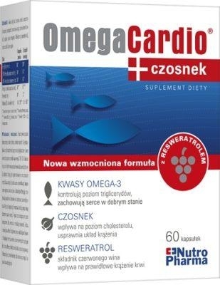 Zdjęcie OmegaCardio+czosnek NutroPharma , 60kaps