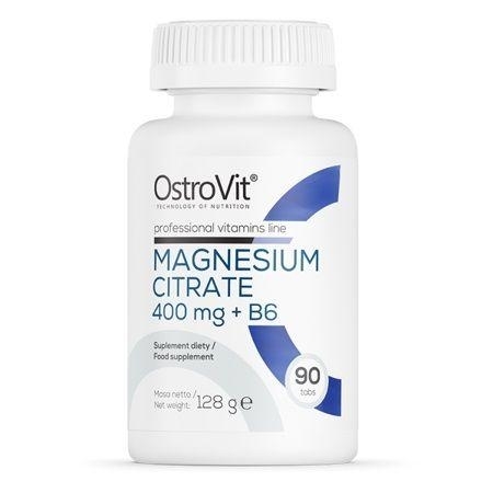 Zdjęcie OstroVit Cytrynian Magnezu 400 mg + B6 90 tab.