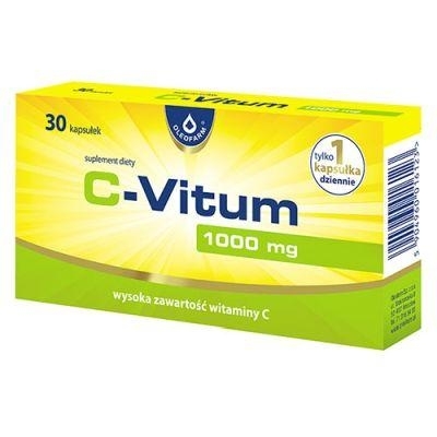 Zdjęcie C-Vitum Witamina C 1000 mg, 30 kaps.