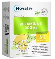 Zdjęcie Novativ Witamina C 200 mg, 60 tabl.