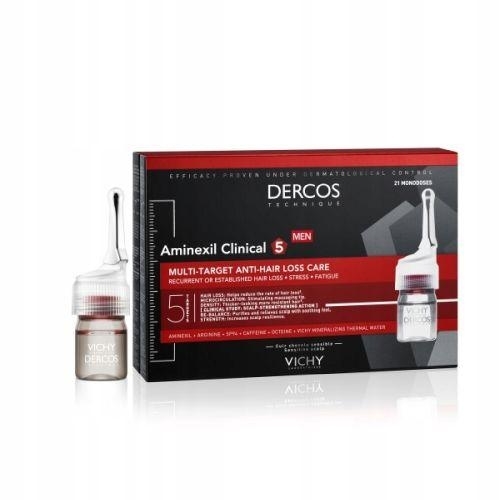 Zdjęcie VICHY DERCOS AMINEXIL CLINICAL 5 męski 21 amp.