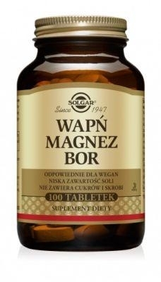 Zdjęcie SOLGAR Wapń Magnez + Bor, 100 tabl.