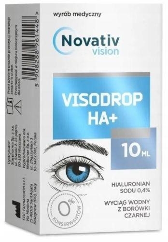 Zdjęcie Novativ Vision Visodrop HA+ krople do oczu 10ml