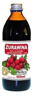 Zdjęcie Żurawina 0,5L EkAMedica Sok 0,5 l