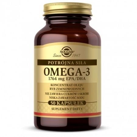 Zdjęcie SOLGAR Omega 3 potrójna siła 1764 mg EPA/D, 50kaps