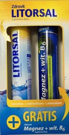 Zdjęcie Litorsal, Zdrovit Magnez+Wit.B6 gr, 24 tabl+24 tabl.