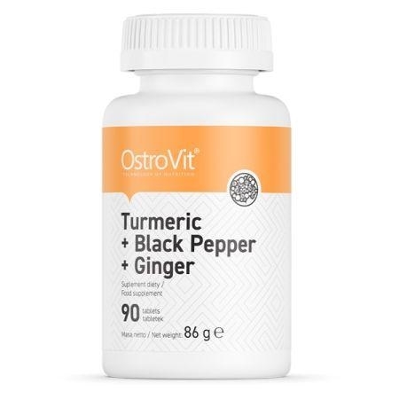 Zdjęcie Ostrovit Turmeric + Black Pepper + Ginger, 90tabl.