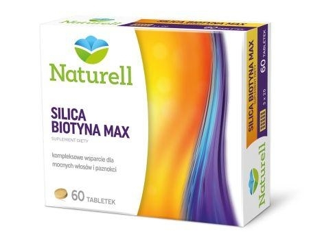 Zdjęcie NATURELL Silica Biotyna Max, 60tabl.