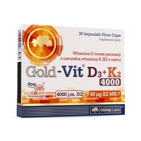 Zdjęcie OLIMP Gold Vit D3 + K2 4000, 30kaps.