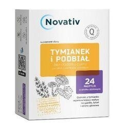 Zdjęcie Novativ Tymianek i Podbiał tabletki do ssania 24 tabl.