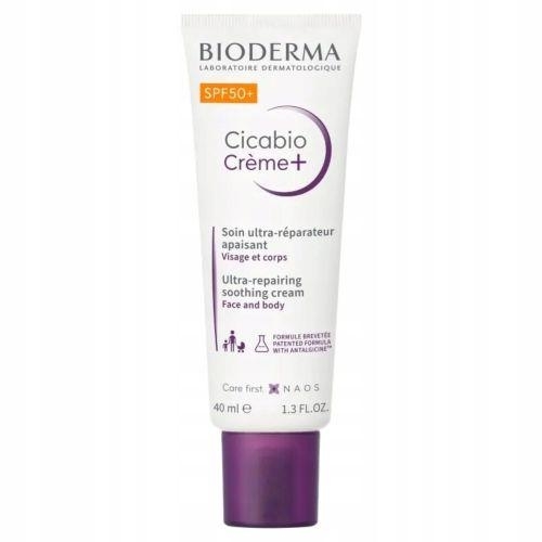 Zdjęcie Bioderma Cicabio Creme+ Krem łagodząco-odbudowujący SPF 50+ 40 ml