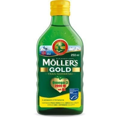 Zdjęcie Moller's Gold Tran Norweski płyn 250 ml