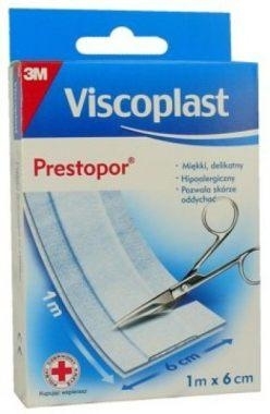 Zdjęcie Plaster PRESTOPOR 1m x 6cm włóknin. 1szt.