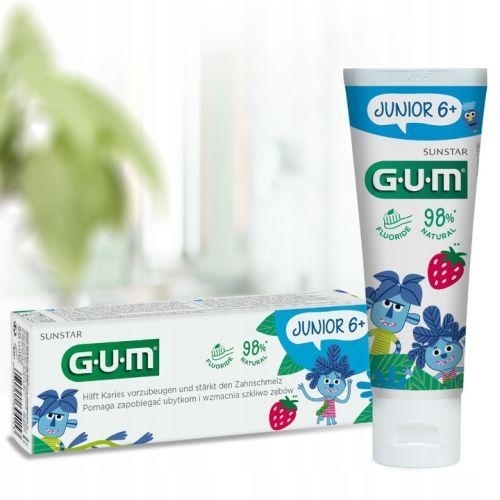 Zdjęcie Sunstar GUM Junior Pasta do zębów, dzieci 6+, 50ml