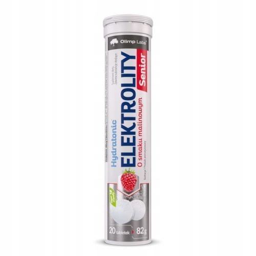 Zdjęcie Olimp Hydratonic Elektrolity Senior malina, 20 tabl.