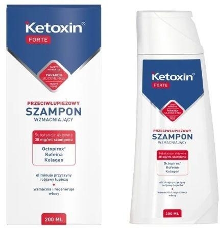 Zdjęcie KETOXIN Forte szampon przeciw łupieżowy wzmacniający 200ml