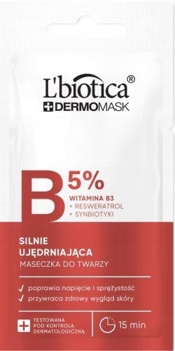 Zdjęcie L Biotica Dermomask silnie ujędrniająca maska z witaminą B3 8 ml