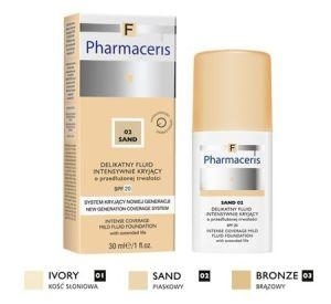 Zdjęcie PHARMACERIS F 01 IVORY Delik Fluid matujący, 30ml