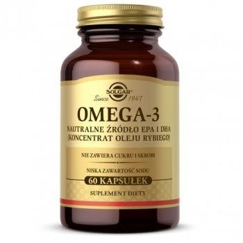 Zdjęcie SOLGAR Omega 3 naturalne źródło EPA i DHA, 60 kaps.