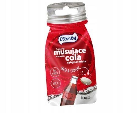 Zdjęcie Dosfarm Drażetki odświeżające i musujące cola, 16 g