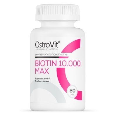 Zdjęcie OstroVit Biotin 10.000 MAX, 60tabl.