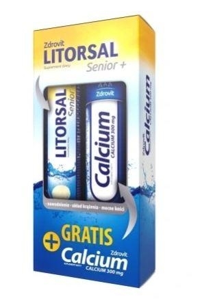 Zdjęcie Zdrovit Litorsal Senior+ + Calcium 24tab+20tab