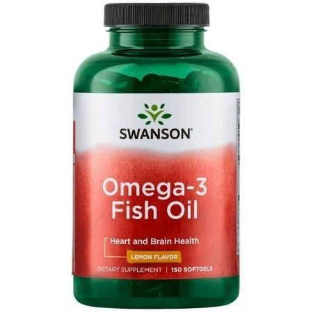 Zdjęcie Swanson Omega-3 smak cytrynowy, 150 kaps.