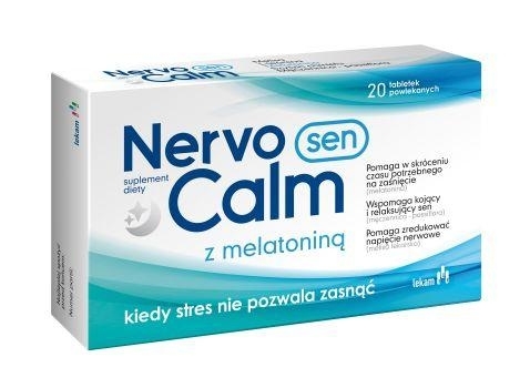 Zdjęcie NervoCalm Sen z melatoniną i melisą, 20tabl