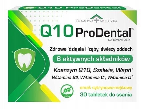Zdjęcie Domowa Apteczka Q10 ProDental do ssania bez cukru, 30 tabl.