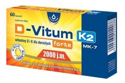 Zdjęcie D-Vitum forte 2000 j.m. K2, 60kaps.