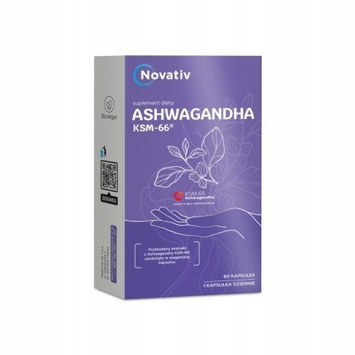 Zdjęcie Novativ Ashwagandha KSM-66, 60kaps.