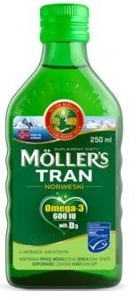 Zdjęcie Mollers Tran Norweski  jabłkowy płyn 250ml