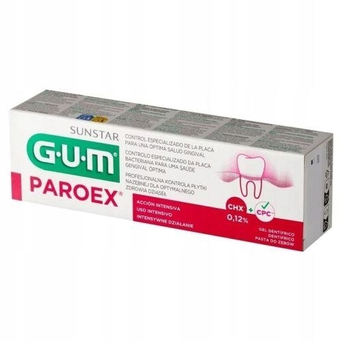 Zdjęcie Sunstar GUM Paroex antytseptyczy żel na dziąsła z chlorcheksydyną 0,12%CHX, 75ml