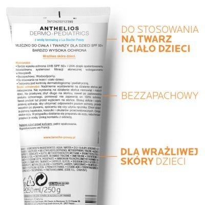 Zdjęcie LA ROCHE ANTHELIOS Mleczko Dermo-Pediatrics  SPF50, 250 ml