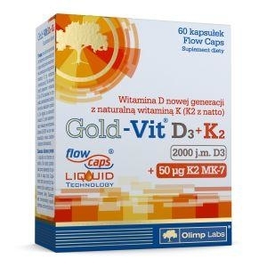 Zdjęcie Olimp Gold-Vit D3 2000 j.m.+K2 kaps. 60kap