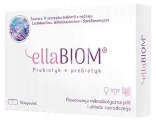 Zdjęcie Ellabiom probiotyk i prebiotyk 10 kaps.