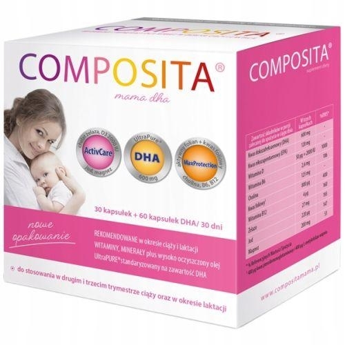 Zdjęcie Composita Mama DHA, 30kaps.+60kaps.