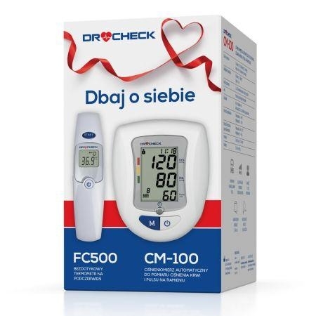 Zdjęcie Ciśnieniomierz CM-100 Dr Check+ termometr FC 500 ZESTAW