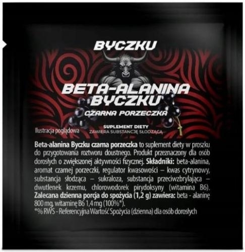 Zdjęcie Byczku Beta-alanina Byczku czarna porzeczka, saszetka 1,2g