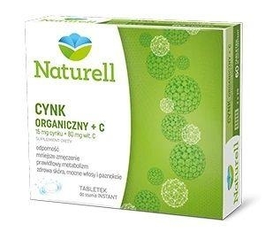 Zdjęcie Naturell Cynk Organiczny + C, 100tabl