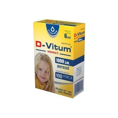 Zdjęcie D-Vitum wit. D aerozol 1000 j.m. płyn 6ml