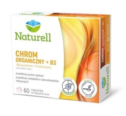 Zdjęcie NATURELL Chrom Organiczny +B3, 60tabl.