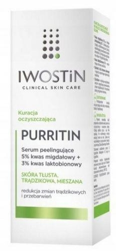 Zdjęcie IWOSTIN PURRITIN Serum peelingujące 5% kwasu, 30ml