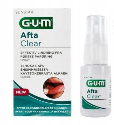 Zdjęcie Sunstar GUM AFTA CLEAR Spray do ust 15 ml