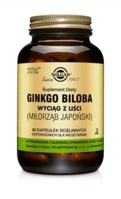 Zdjęcie SOLGAR Ginkgo Biloba, 60 kaps