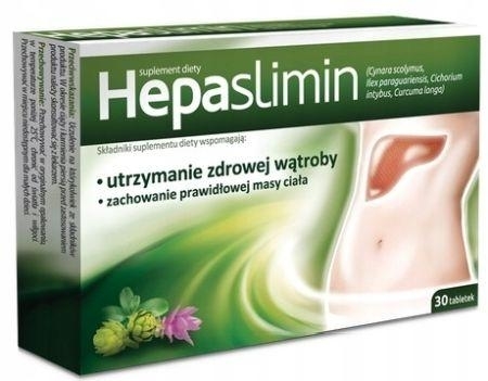 Zdjęcie HEPASLIMIN, wątroba, trawienie,  30 tabl.