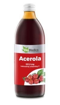 Zdjęcie Acerola 100% Sok EkaMedica 0,5 l