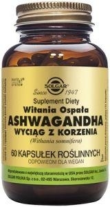 Zdjęcie SOLGAR Ashwagandha wyciąg z korzenia, 60 kaps